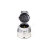 Gniazdo do przyczepy PRUFTREX 7-PIN 12V Alu + uszczelka, GNPRUC006