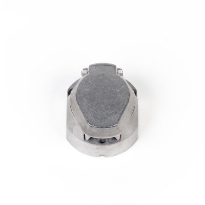 Gniazdo do przyczepy PRUFTREX 7-PIN 12V Alu + uszczelka, GNPRUC006