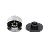 Gniazdo do przyczepy PRUFTREX 7-PIN 12V Alu + uszczelka, GNPRUC006