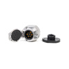Gniazdo do przyczepy PRUFTREX 7-PIN 12V Alu + uszczelka, GNPRUC006