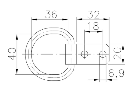 Uchwyt podłogowy PRUFTREX Obciążenie 250kg Montaż 7 mm ZUPRUA001
