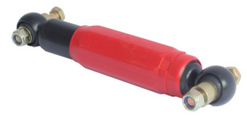 Amortyzator osiowy czerwony do 1500 kg, 255-380 mm, z zestawem montażowym, 10027409