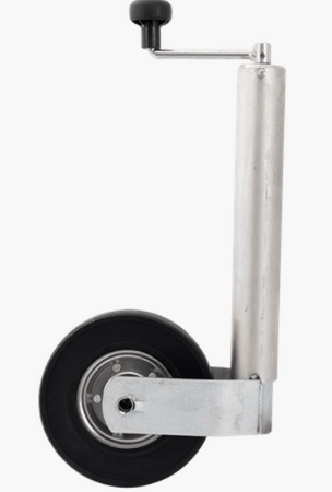 Koło podporowe Ø60mm, stalowa felga, pełna opona gumowa 220x65mm, nośność 300kg, 10018621