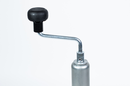 Podpora rurowa wysuwana na korbę PRUFTREX średnica rury 48 x 2,5 mm, obciążenie 500 kg, PRPRUA002