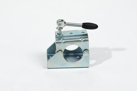 Obejma koła podporowego ze składanym uchwytem PRUFTREX uchwyt zaciskowy, średnica rury 60 mm, obciążenie 500 kg, KOPRUA004