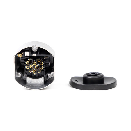 Gniazdo do przyczepy PRUFTREX 13-PIN 12V Alu + uszczelka, GNPRUC002