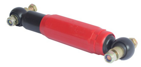 Amortyzator osiowy czerwony do 1500 kg, 255-380 mm, z zestawem montażowym, 10027409
