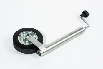 Koło podporowe PRUFTREX średnica rury 48 x 2,5mm, obciążenie 150kg, wymiar koła 200x50, KPPRUA005