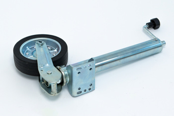 Koło podporowe PRUFTREX automatyczne średnica rury 60 x 4 mm, obciążenie 500 kg, wymiary koła 200x50 mm, pełna guma, KPPRUB002