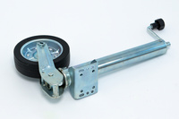 Koło podporowe PRUFTREX automatyczne średnica rury 60 x 4 mm, obciążenie 500 kg, wymiary koła 200x50 mm, pełna guma, KPPRUB002